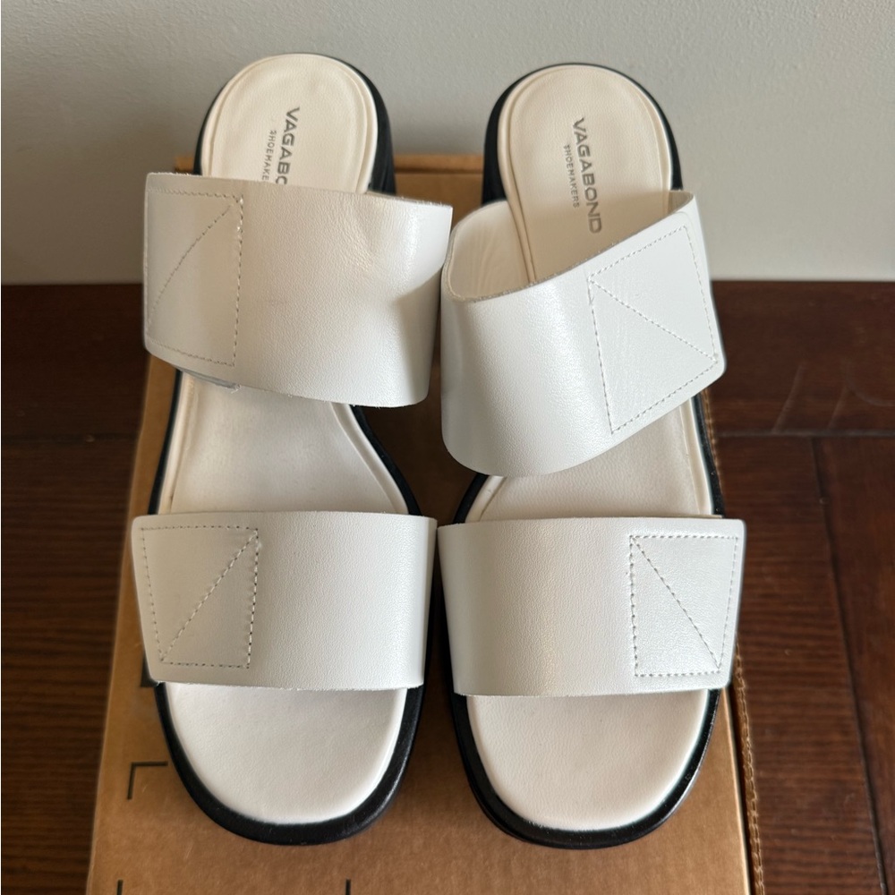 Vagabond Women's White Platform Sandals‎ - Picture 5 of 6